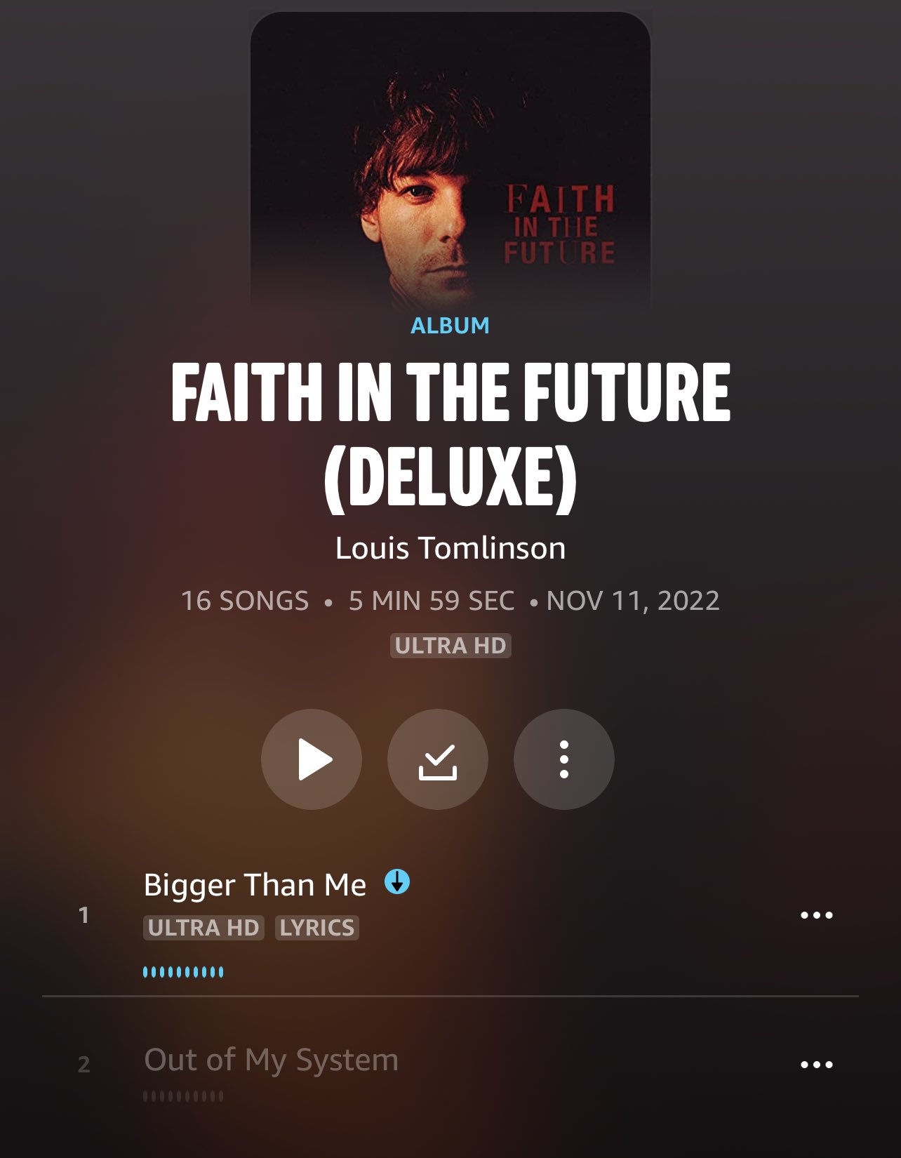 Louis Tomlinson - Faith in the Future Lyrics and Tracklist