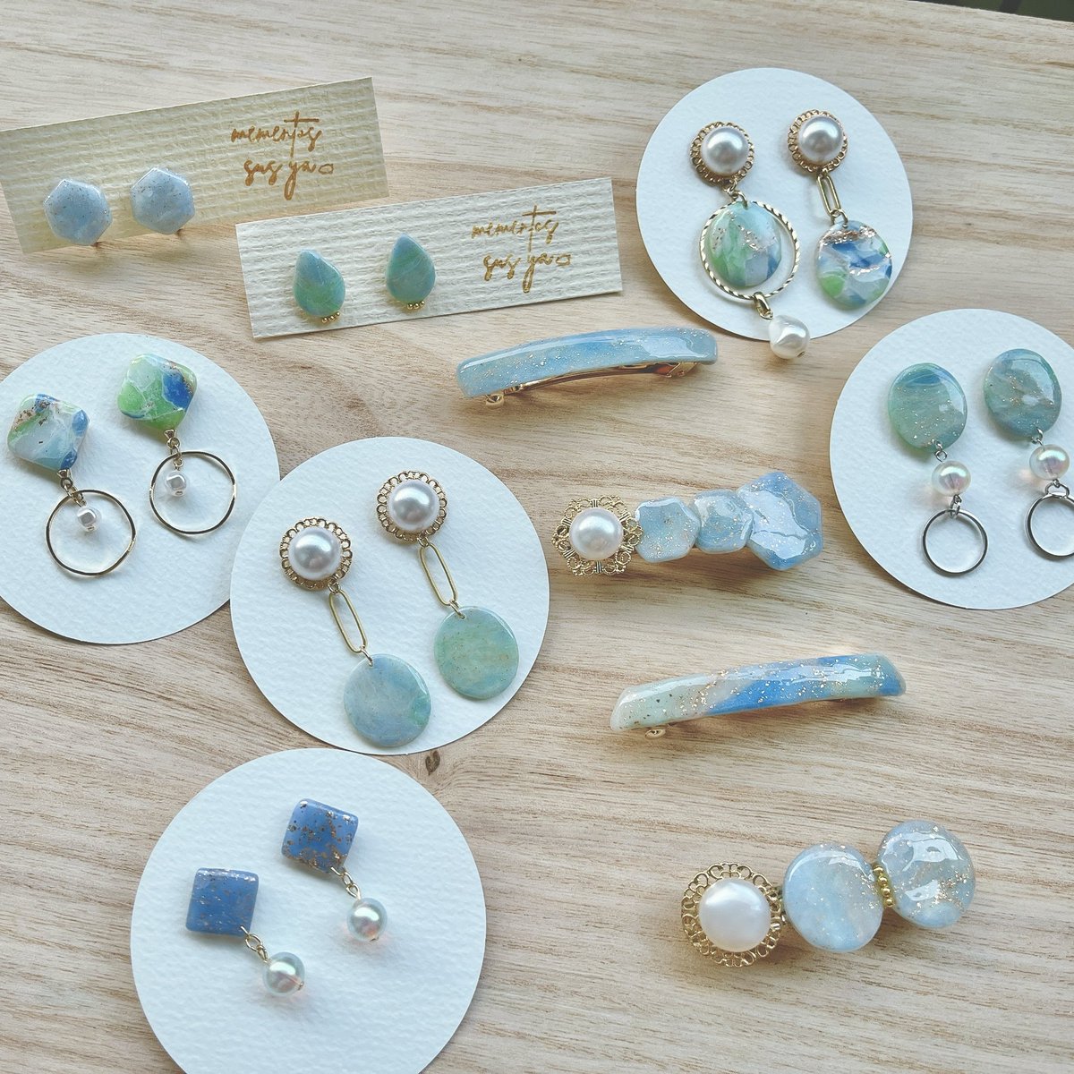 pitapatanu's tweet photo. 10/1（土）TOKYOハンドメイド祭に出展します。ポリマークレイで作ったパーツを使ったアクセサリーや、レジンのアクセサリーを出展予定です。
ブースはW-04、mementos sus ya（メメントスス屋） です。

#ハンドメイド好きさんと繋がりたい 
#TOKYOハンドメイド祭 https://t.co/3CGxwvbKkn