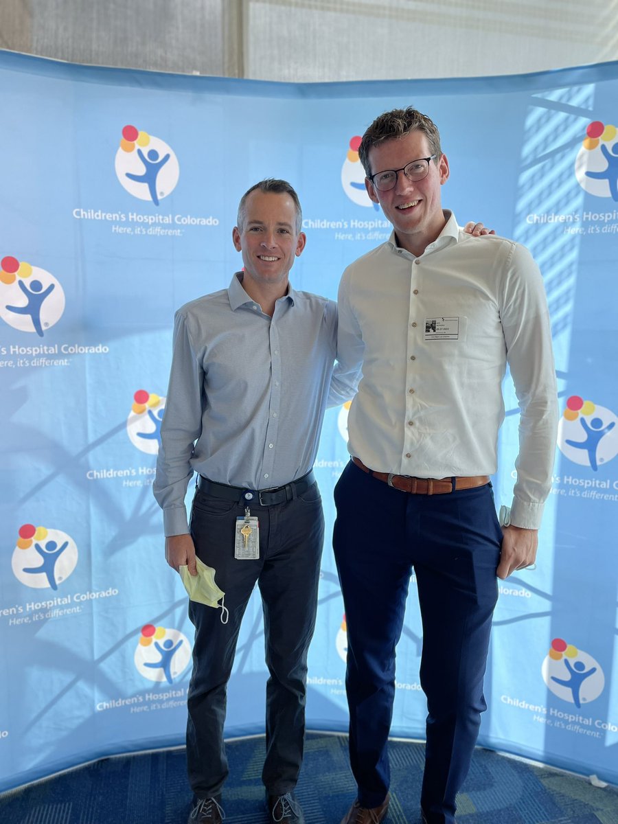 kmess44's tweet photo. Such a great exchange of information and ideas between the European and US Acute Flaccid Myelitis Working Groups @AFMWG. An honor and a privilege to return the favor 4yrs later and host Dr. @JelteHelfferich for a visit to CO @ChildrensCO_Pro to see our programs #EVD68 #thisisAFM https://t.co/m8mDYKGRMP