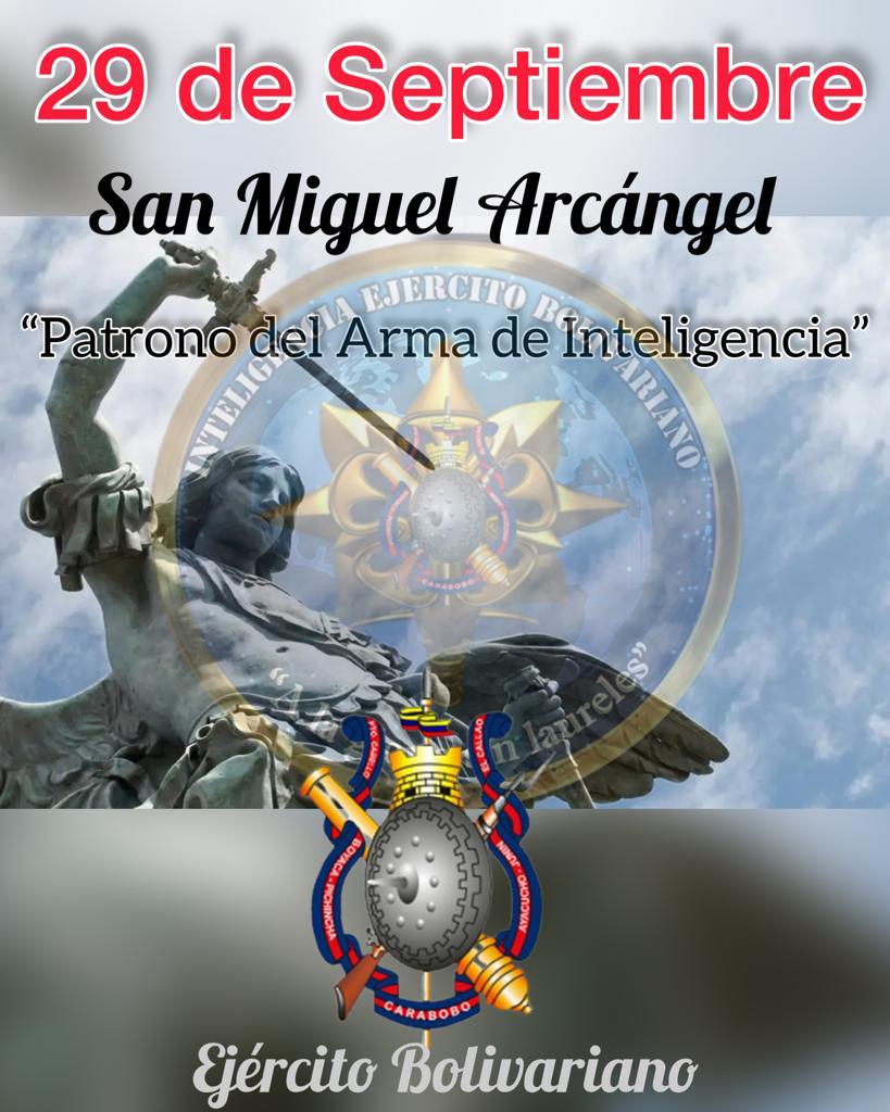 HjcaGuz's tweet photo. "Y ahora volveré a luchar con el príncipe de Persia...Nadie me presta ayuda para esto, excepto Miguel, vuestro príncipe, mi apoyo para darme ayuda y sostenerme." 
San Miguel Arcangel.😇 
"Patrono del Arma de Inteligencia" 
#somos_ejercito
29 de Septiembre https://t.co/svZXjd78Ic