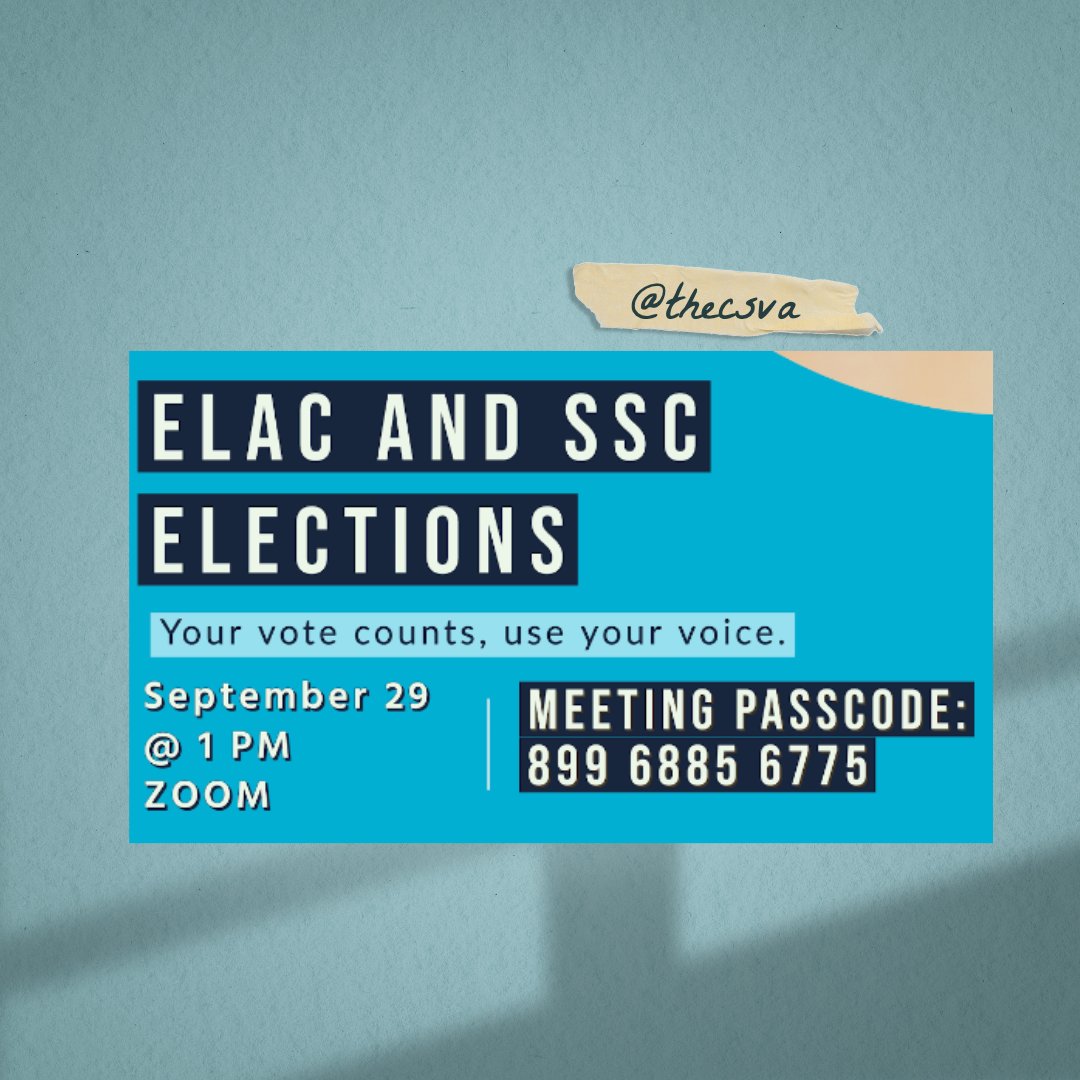 ELAC and SSC Meeting

9/29/22

<a href="/1pm/">໊</a>