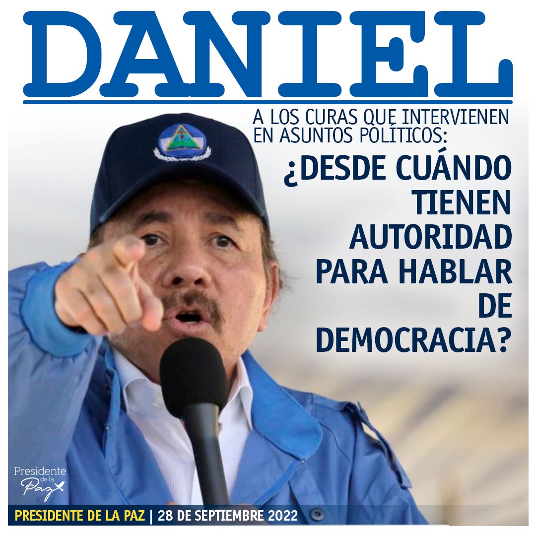 Contundente mensaje del Presidente Daniel Ortega a los curas que se inmiscuyen en asuntos políticos.