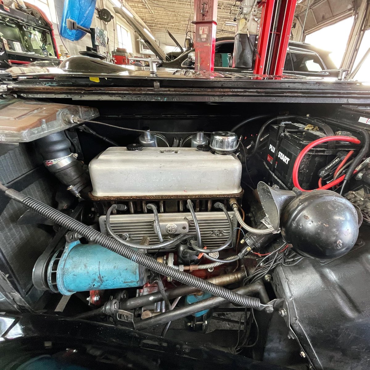 MerionAuto's tweet image. Classic 1951 MG-TD in the shop! 

#lowermerionautoservice #bestofmainline #classiccar #MG