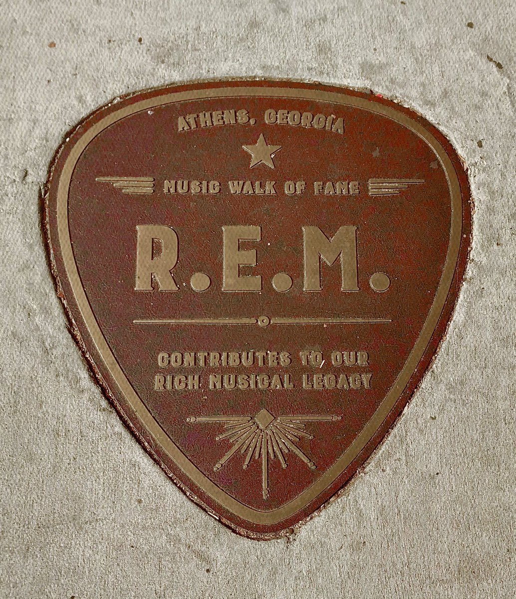 Always nice to spend a few minutes in the #ClassicCity. Saw this highlight of the #Athens #MusicWalkOfFame.
#AthensGA #AthensGAMusic #REM #AthensMusicWalkOfFame #PeterBuck #MichaelStipe #BillBerry #MikeMills #GeorgiaTheatre #DowntownAthens #GeorgiaMusic @remhq