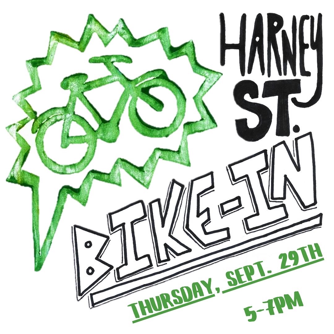 n_evelyng's tweet photo. Tomorrow - Dewey Park - 5pm
Friday - City Hall - noon

The Harney St Bikeway has protected us for 18 months, now it’s time for us to protect it. https://t.co/aMosE1KgQS