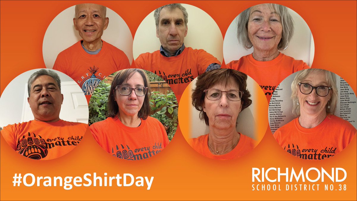 The Richmond Board of Education acknowledges the National Day for Truth and Reconciliation &amp; invites all members of our school communities to participate in Orange Shirt Day events to recognize &amp; raise awareness about the history &amp; legacies of the residential schools in Canada.