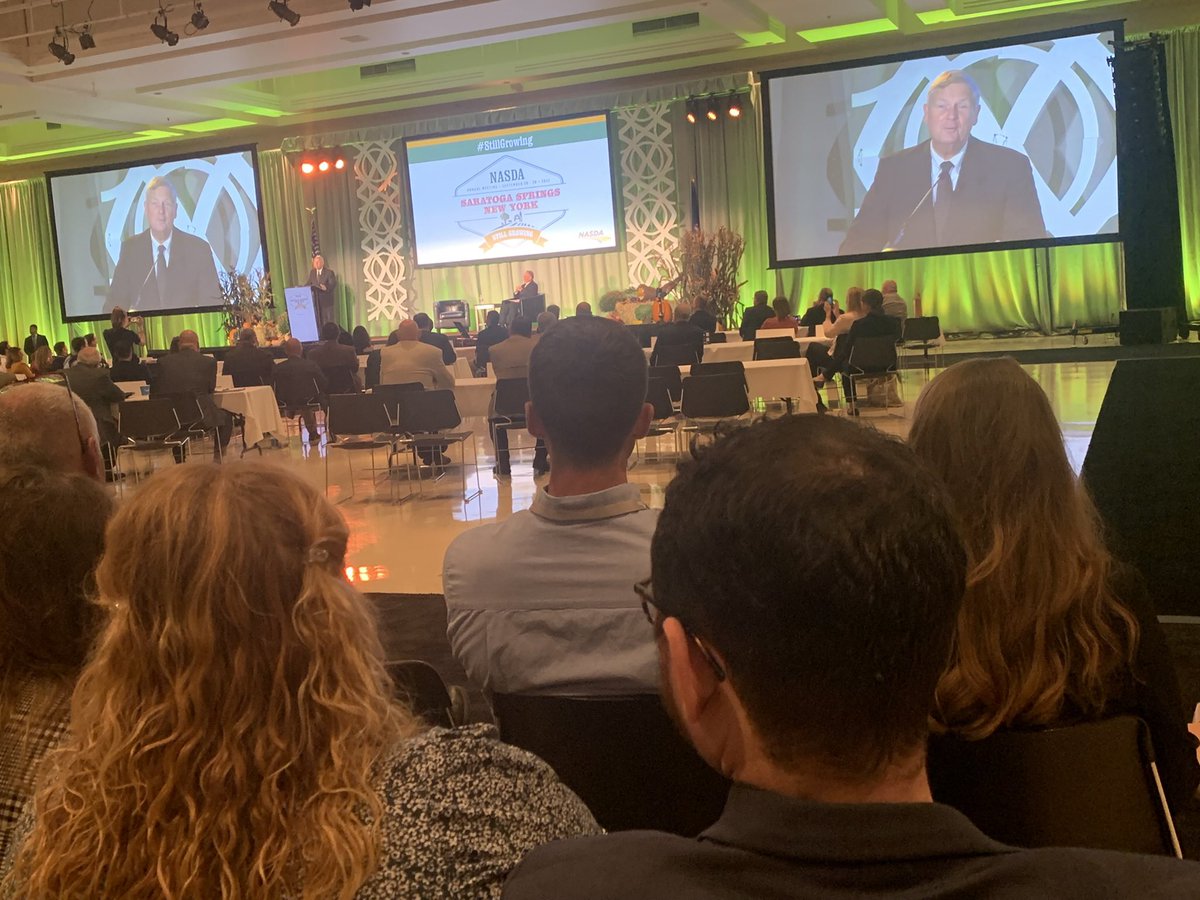 Full morning and incredibly productive day at <a href="/NASDAnews/">NASDA</a> Annual Meeting. Saratoga Springs is wonderful Upstate New York town… Great setting to engage Ag Leaders from across the U.S. on priority opportunities for industry. <a href="/USDA/">Dept. of Agriculture</a> Sec. Vilsak offers update.
