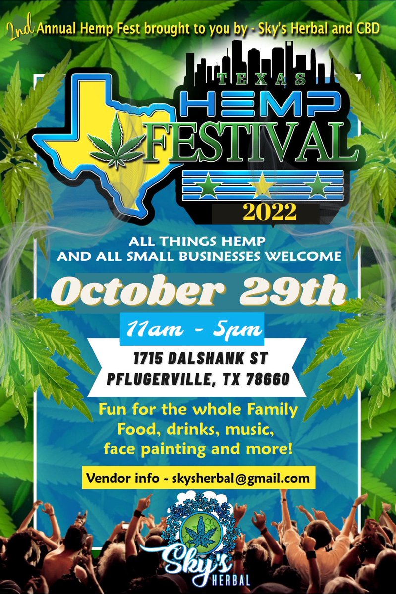 Plug420_'s tweet photo. Join us as we sponsor The Texas Hemp Festival 2022.
https://t.co/GdkR1IO6Xc
#Hemp #austincbd #cannabiscomunity https://t.co/tgWyzYp2Cz
