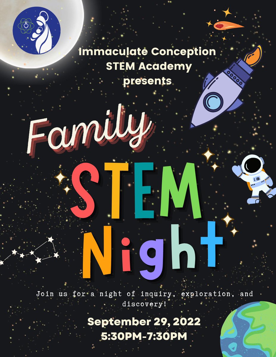 ICSMonrovia's tweet photo. IC STEM Academy’s Family STEM Night is an evening of hands-on science, math, and engineering activities for our students and families to enjoy together. It will include a range of activities covering different STEM topics and connections to exciting STEM careers. See you there! https://t.co/ePs4vZNjhM