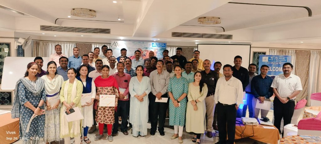 A one day Self Development Training Program was arranged for ACFs & RFOs of #MelghatTigerReserve in association with @mahabank in Amravati on 26th September, 2022, with chief guest as @jayotibanerjee CCF & FD, MTR and mentor as Mr. Vivek Nagbhirey, Director, Resume Services.