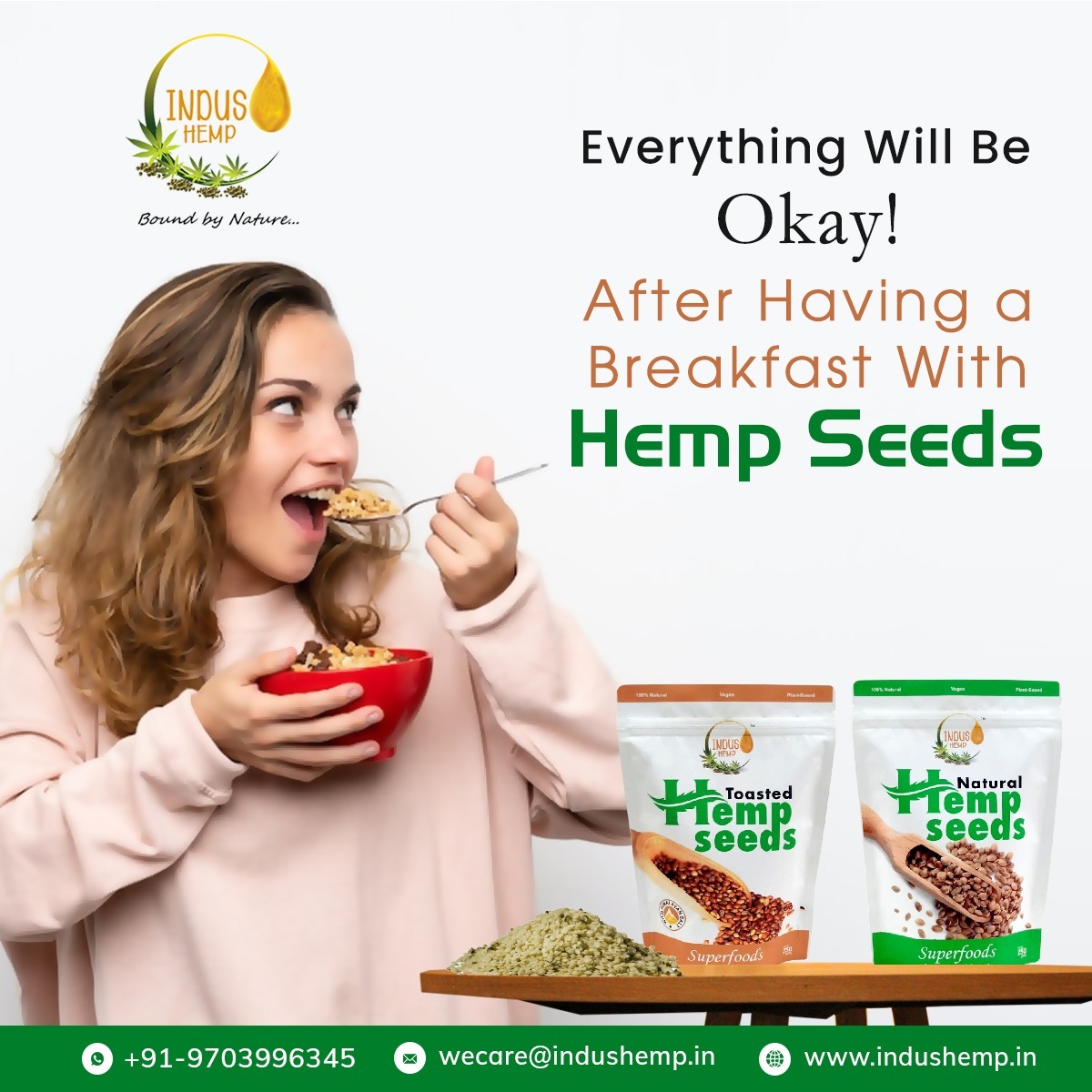 How about some morning boosting? That keeps you equipped with the best daily routine. Sprinkle some toasted hemp seeds into your morning dietary routine to stay fit the entire day. 👉 Show Now Today 👈 🌐 indushemp.in ☎️+91 9703996345 #hempsuperfoods #hempproducts