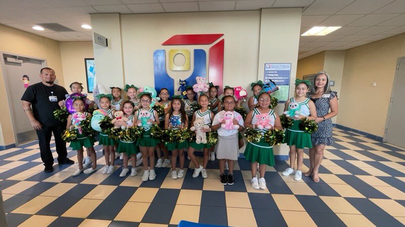 Electra9166's tweet photo. Children’s Cancer Awareness Month
Stuffed Animal Drive
Your thoughtful donations benefited patients at Driscoll Children’s Hospital.   
💚💚💚💚💚💚💚💚💚 #RANCHOVERDE https://t.co/X6CbqYEbK9