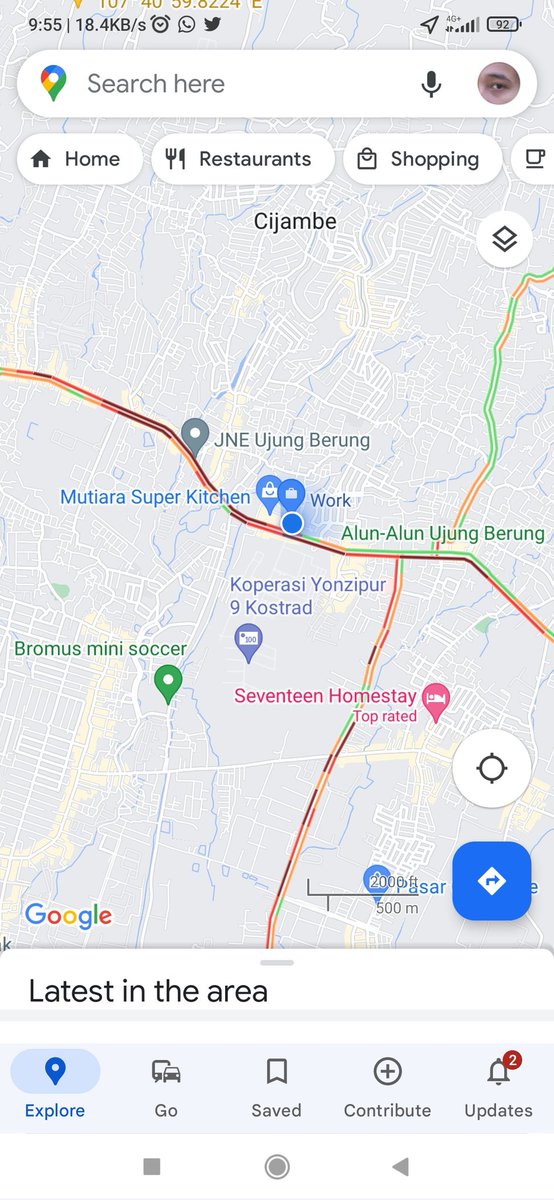 arya_pradana's tweet photo. @PRFMnews terjadi kemacetan luar biasa, mobil hampir tidak bisa bergerak dari sindanglaya-ah.nasution hingga superindo ujungberung. Pusatnya di yon zipur karena ada puluhan angkot mengangkut anak2 tk melakukan manasik haji https://t.co/nTqHEjYGY4