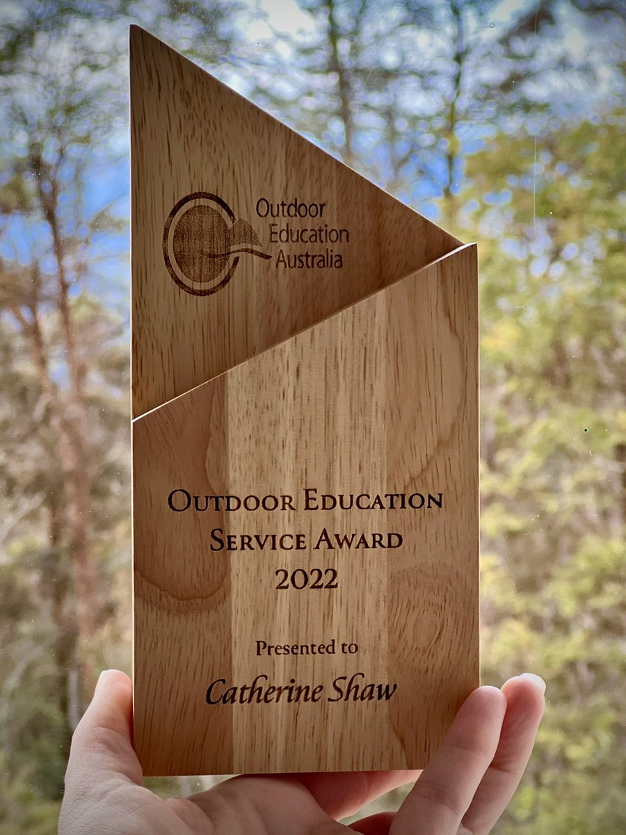 So this happened last night at the closing ceremony of The National Outdoor Education Conference. Very humbled and honoured to receive this recognition for furthering outdoor learning in Australia. 🌿 #noec2022 <a href="/outdoorsnswact/">Outdoors NSW & ACT</a>