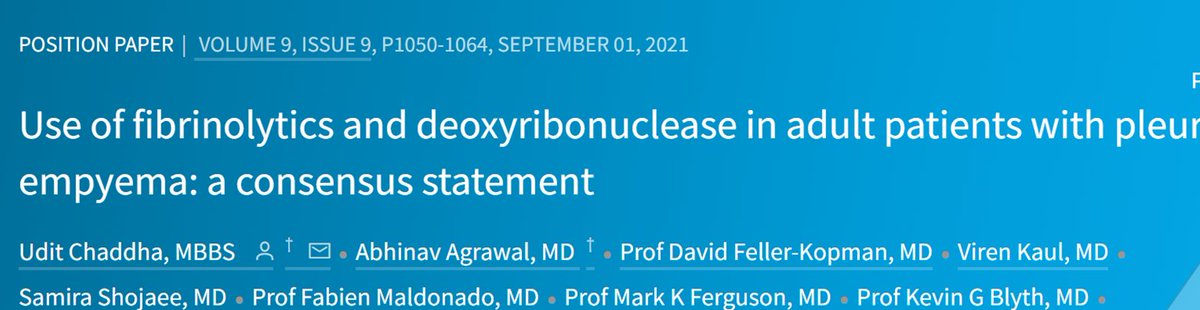 For most patients receiving appropriate antimicrobial cover, clinical & radiological parameters should improve within 24 hours of chest tube insertion. Otherwise, either surgical referral or intrapleural enzymes depending on imaging/clinical review/local expertise.