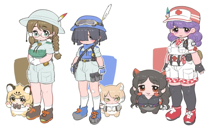 隊長さんと隊長補佐くんと衛生係さん 