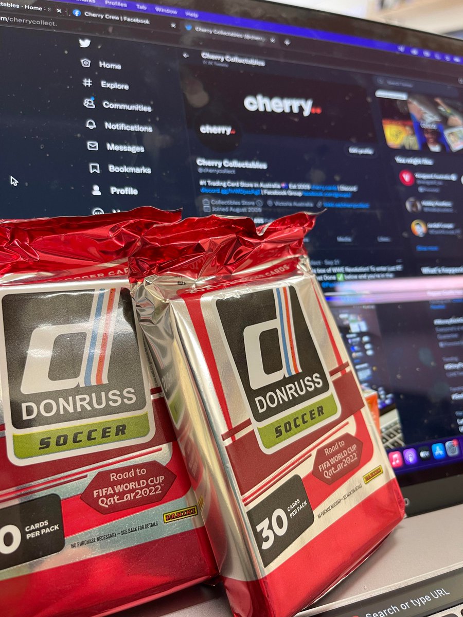 cherrycollect's tweet photo. Giveaway time! You could win these packs of Donruss RTTWC Soccer! To enter just RT this post, follow Cherry and post Done ✅ below and you're in the running! #thehobby #WorldCup2022 @SoccerCardsUTD  
@PaniniAmerica https://t.co/6BcHnVVzDH