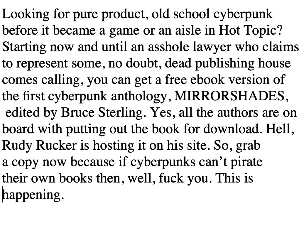 Richard_Kadrey's tweet image. rudyrucker.com/mirrorshades