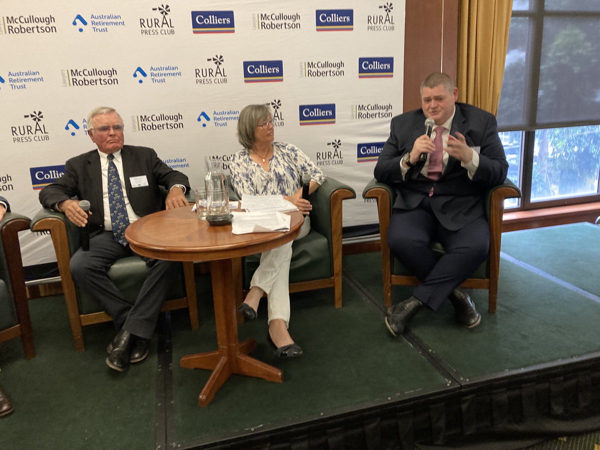 ⁦<a href="/RabobankAU/">Rabobank Australia</a>⁩ land values report said  Qld land values rose by 15pc ⁦<a href="/RuralPressClub/">Rural Press Club QLD</a>⁩ panel session today with ⁦<a href="/BushReporter/">Sue Neales</a>⁩ looks at who is buying these properties and where to #agriculture #landvalues