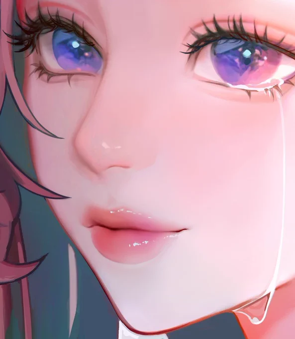 im happy with her lips and nose  