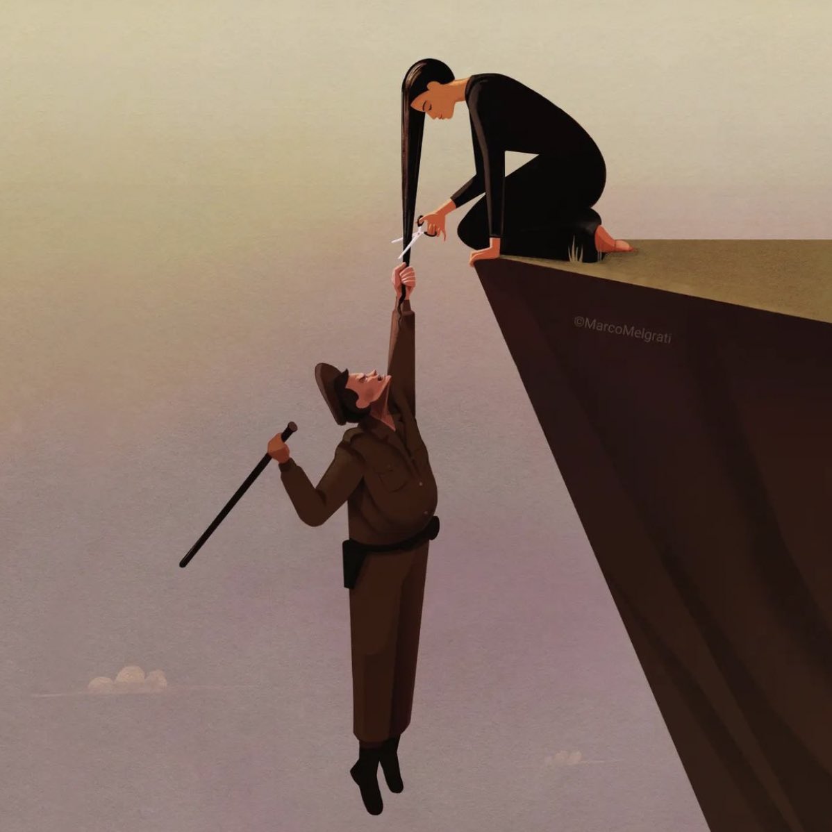 Powerful meme.  

#IranRevolution