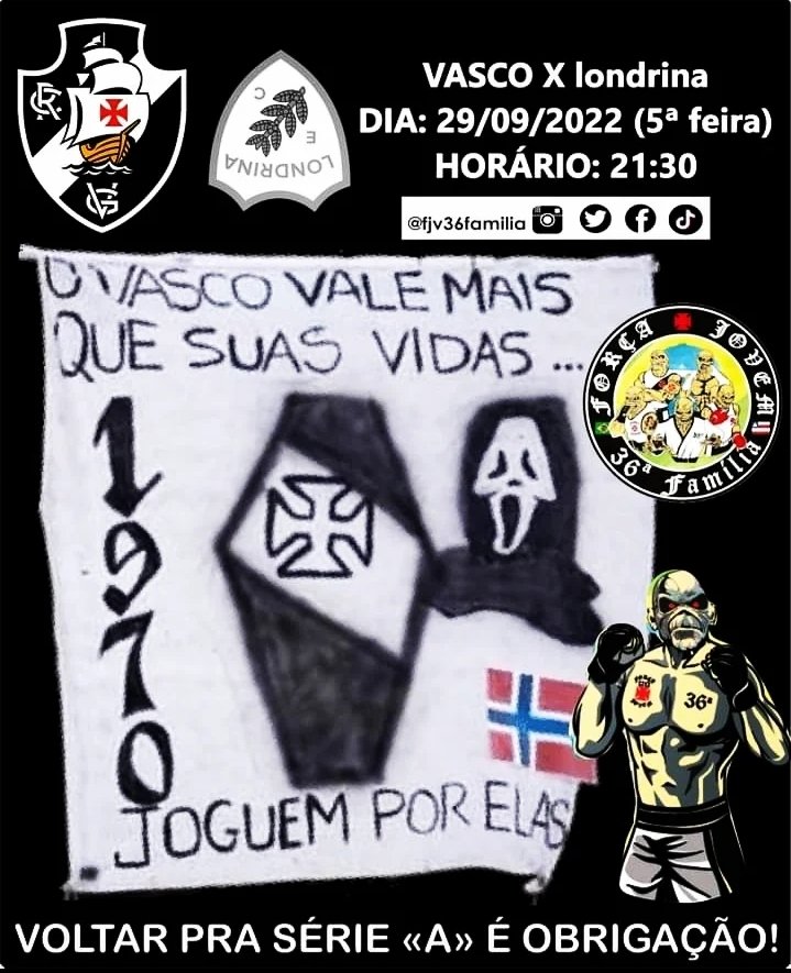 fjv36familia's tweet photo. #DiaDeVasco
👊💢⚫⚪🇧🇷💣💢⚽️👊
#JoguemComoBebemos
#JoguemComoTorcemos
#NossaImensaTorcidaQuerVoltarASerFeliz
#OCaldeirãoVaiFerver
#VamoGanharVascooooo
#OVascoÉPraQuemAcredita
LUGAR DE ASSOCIADO DA 36ª FAMÍLIA É EM NOSSA SEDE!
@fjv36familia https://t.co/I64F85q9Nk