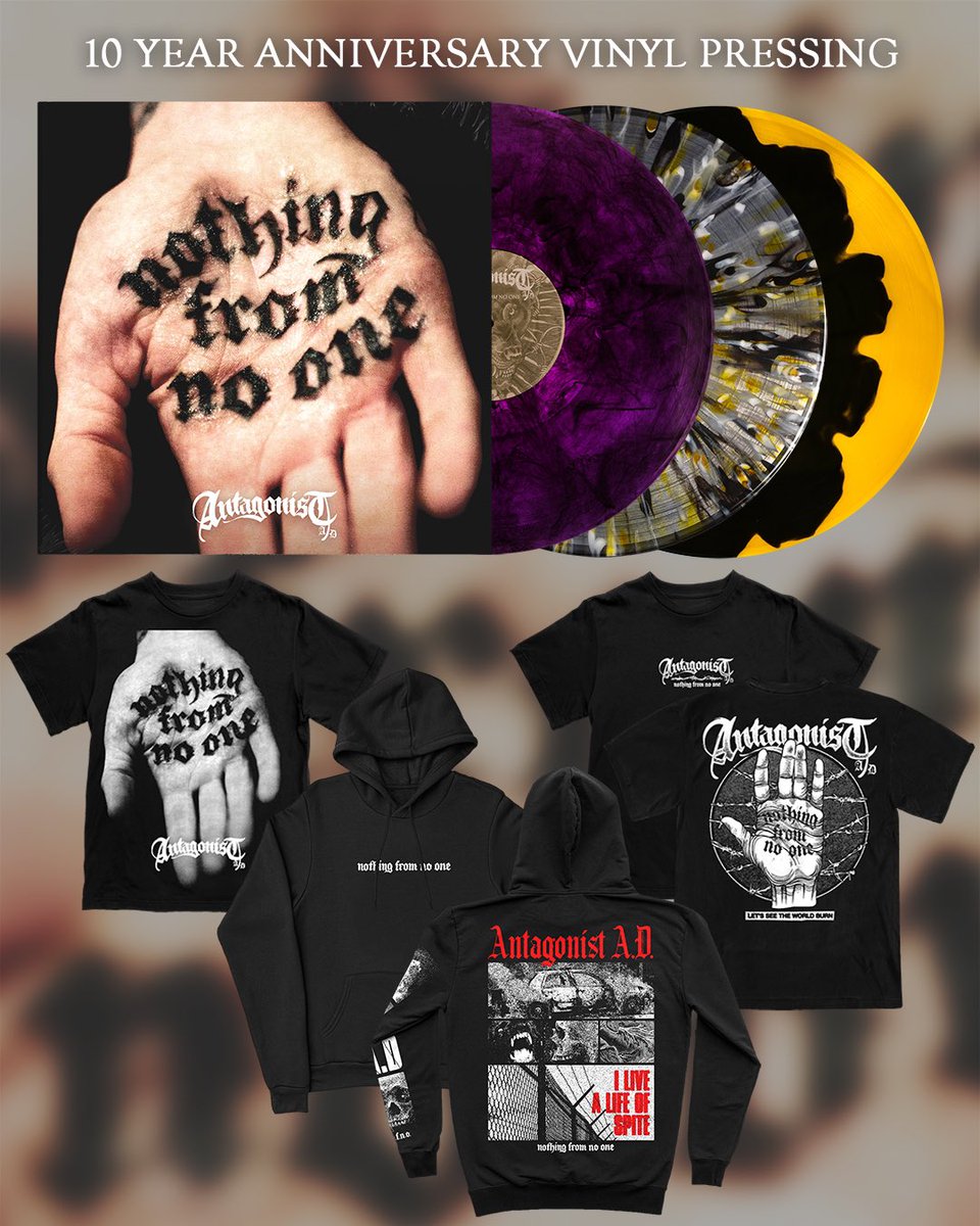 NOTHING FROM NO ONE vinyl pre-order bundles close tomorrow, grab yourself a deal! antagonistad.net/store