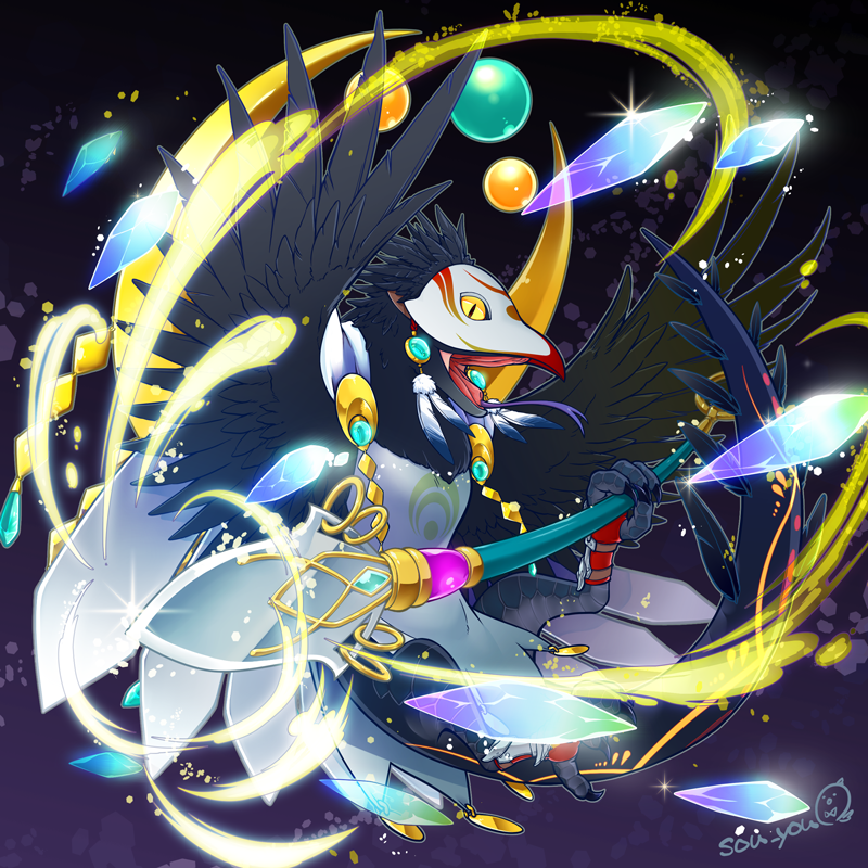 「アニマル類もかく。デザインぽくもするしキャラっぽいのも描く。三枚目のミミックちゃ」|蒼鷹のイラスト