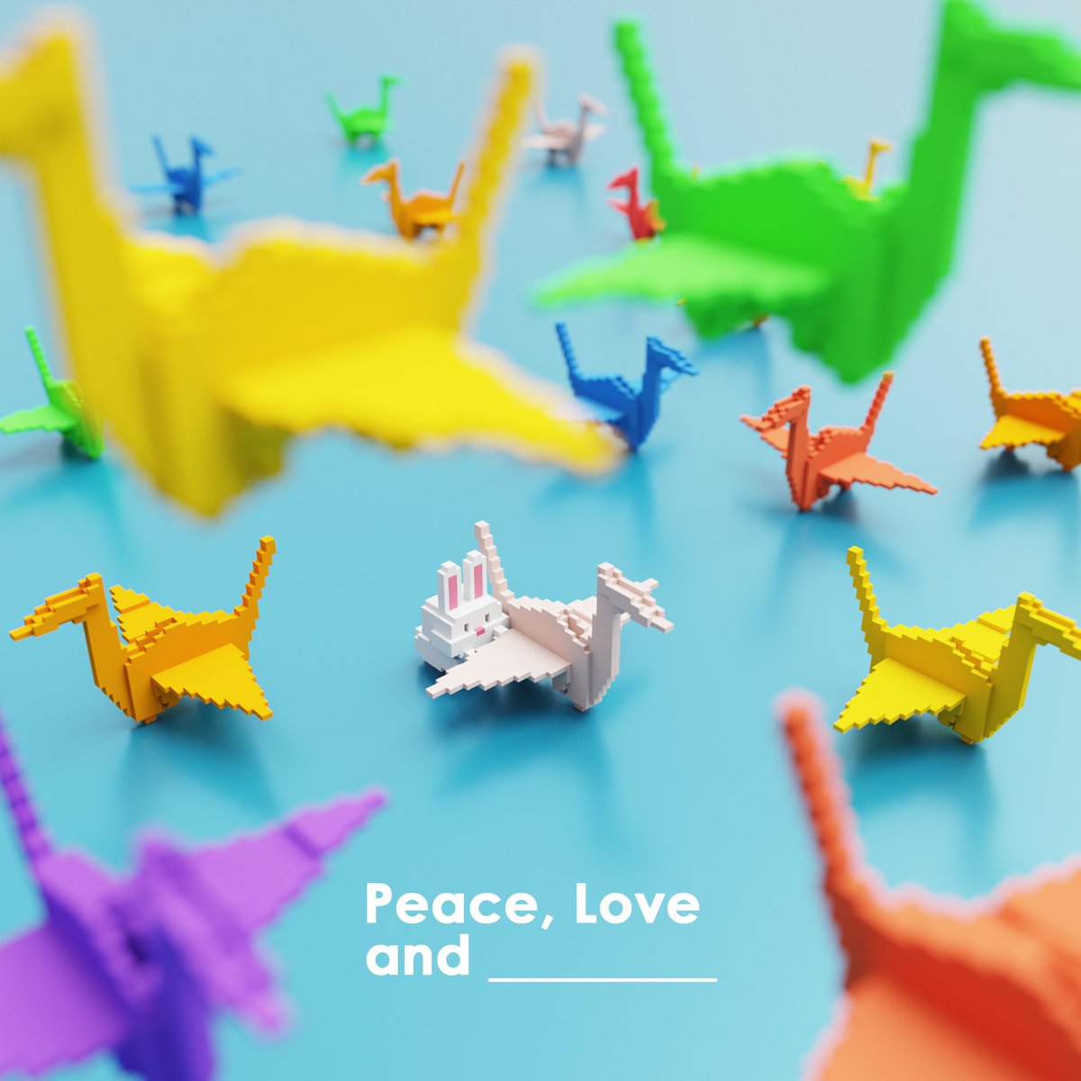 LuckyPlanet_One's tweet photo. #giveaway of 4 custom bunnies.

✅Tweet this image (or any variations)
✅finish your sentence on the caption to make a wish for our planet.
✅Tag us &amp; add hashtag peacelove. 

for example, 

Peace, Love and Good food.
@LuckyPlanet_NFT
 #peacelove

Please submit by Sep 30.🍀 https://t.co/hwAA7H0228