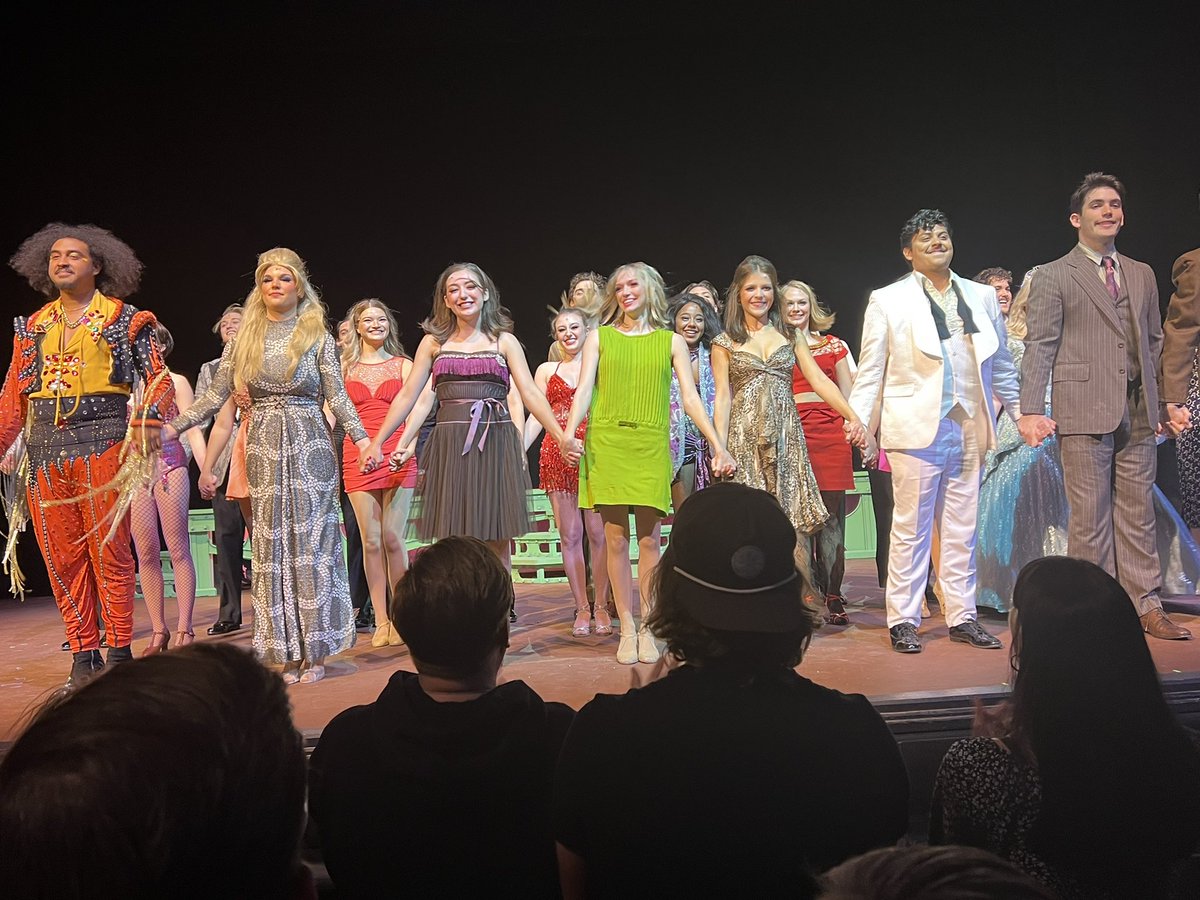 DawnTongish's tweet photo. Such an amazing performance by @TheatreTCU. Really, really enjoyed Sweet Charity and watching our Senior Frog @devanrdelugo. I have to admit, it’s sad to think these days are coming to a close! Bravo to everyone on a job well done! @TCUFineArts 🐸💜 https://t.co/9FCM4kd7nn