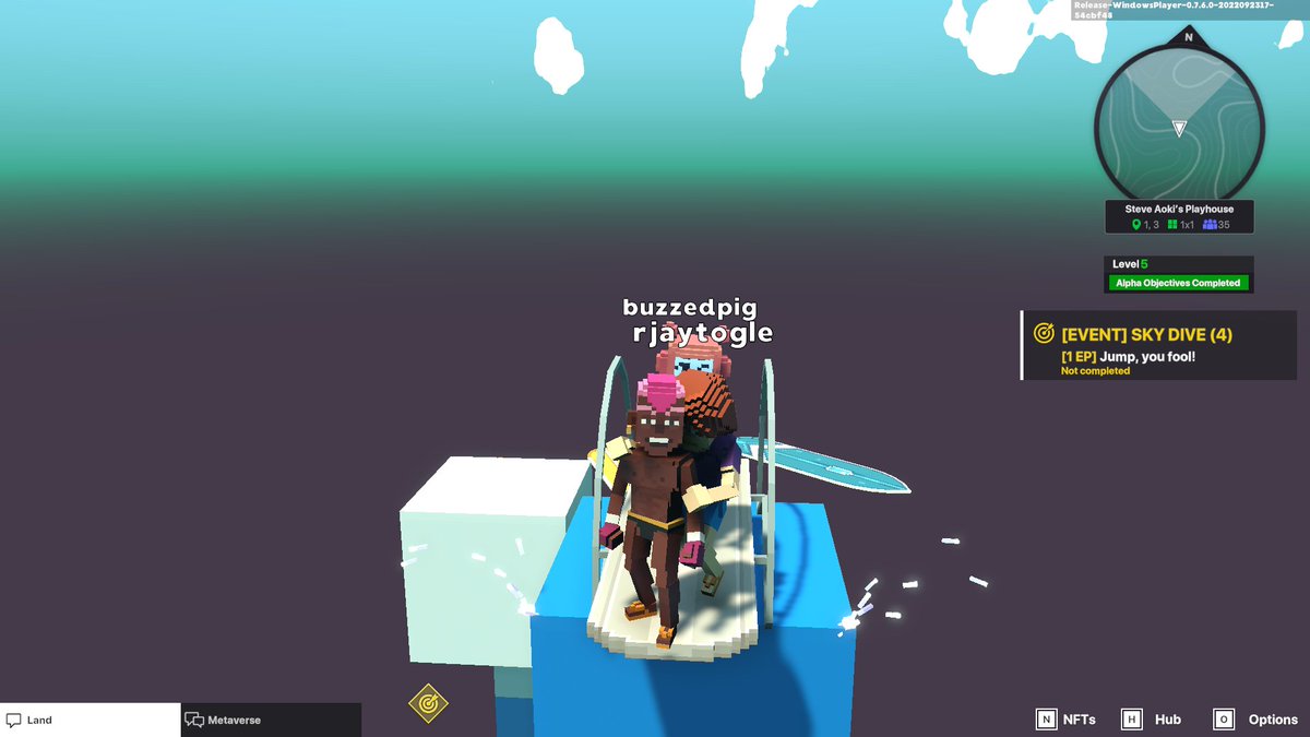 TaylccTaylor's tweet photo. @TheSandboxGame @steveaoki I just participated in the #SandboxAlphaS3Giveaway for a chance to win 500 SAND! Found the high diving board in @steveaoki's Playhouse, check out my screenshot below!
👇 https://t.co/nUwWX0WnBl