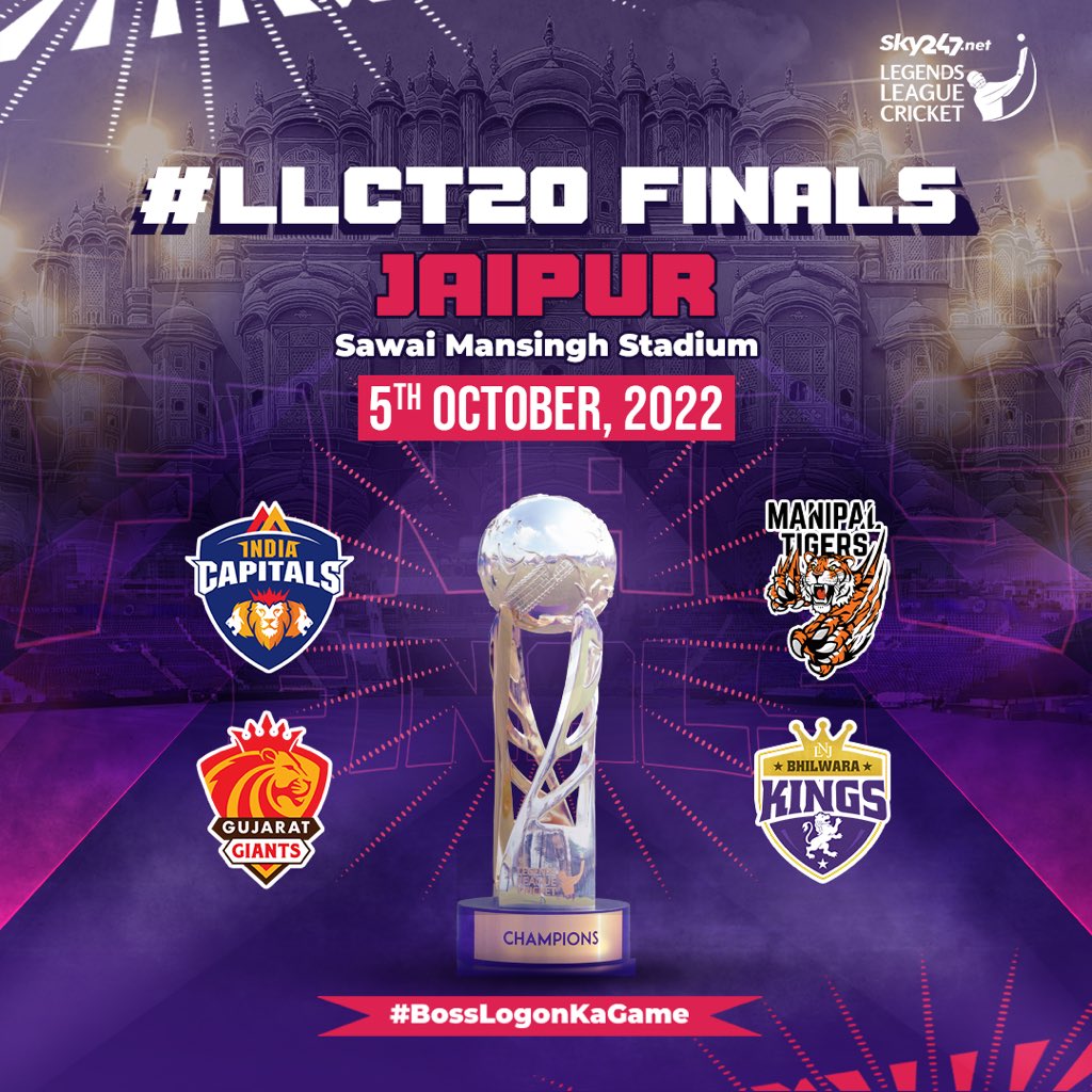 Legends League Cricket 2022 Table - Top, Best University in Jaipur, Rajasthan