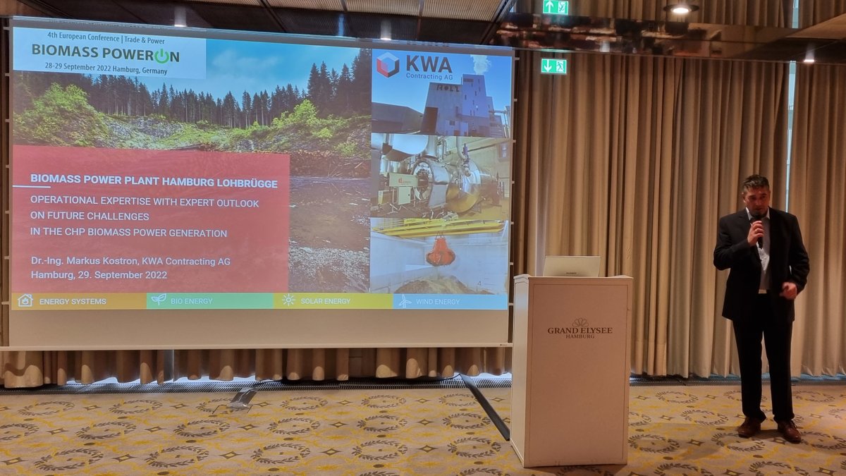 2021Biomass's tweet photo. Very interesting first session from KWA Contracting AG , Kolbach and Turboden S.p.A. It was a further explanation to a site visit we attended on the 27th at the KWA Hamburg Lohbrügge plant.
#biomass #bioenergy #biomasspoweron2022 https://t.co/ouRgBd8b2k