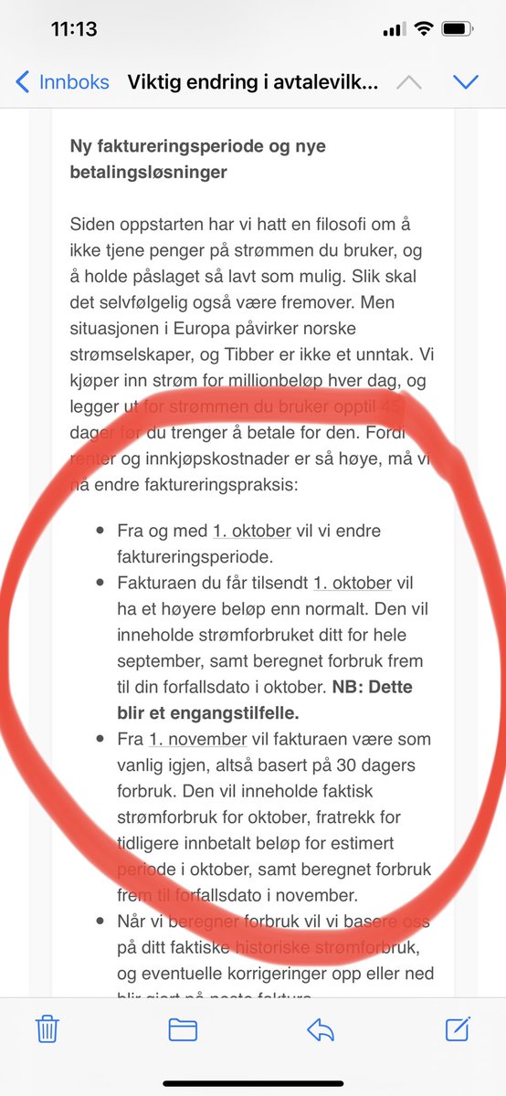 Nei, @tibber_norge. 

Det er helt uaktuelt å forhåndsbetale mitt strømforbruk for oktober, fordi dere trolig har dårlig likviditet.

Har dere svak likviditet så får eierne deres stille opp, ikke kundene deres.