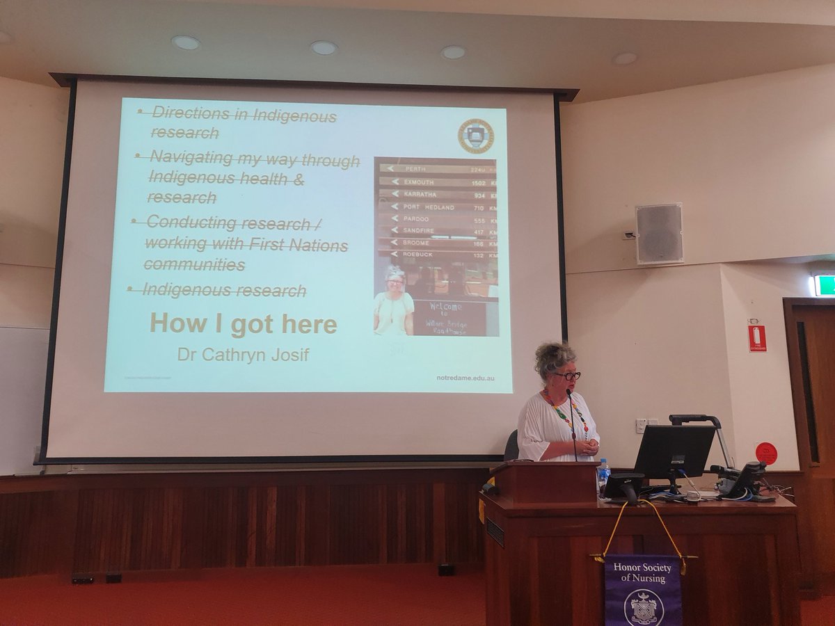 Our Guest Speaker, Cath Josif, talking about Aboriginal Health