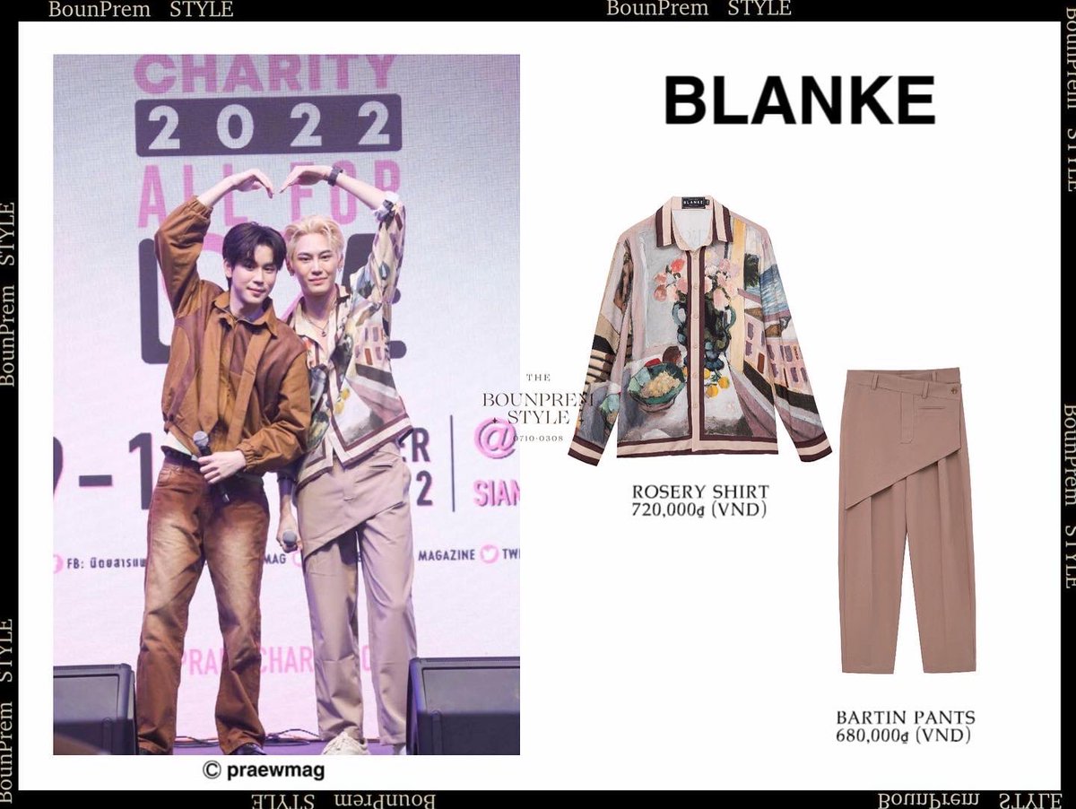 BounPrem_Style's tweet photo. - 220911|BounPrem
Boun
#blankespace ROSERY SHIRT
(720,000 VND)
#blankespace BARTIN PANTS
(680,000 VND)
Prem
#blankespace DUOMO JACKET
(980,000 VND)
#blankespace COW PANT
#bounprem #bb0un #prem_space https://t.co/9Ut7Q57jDO