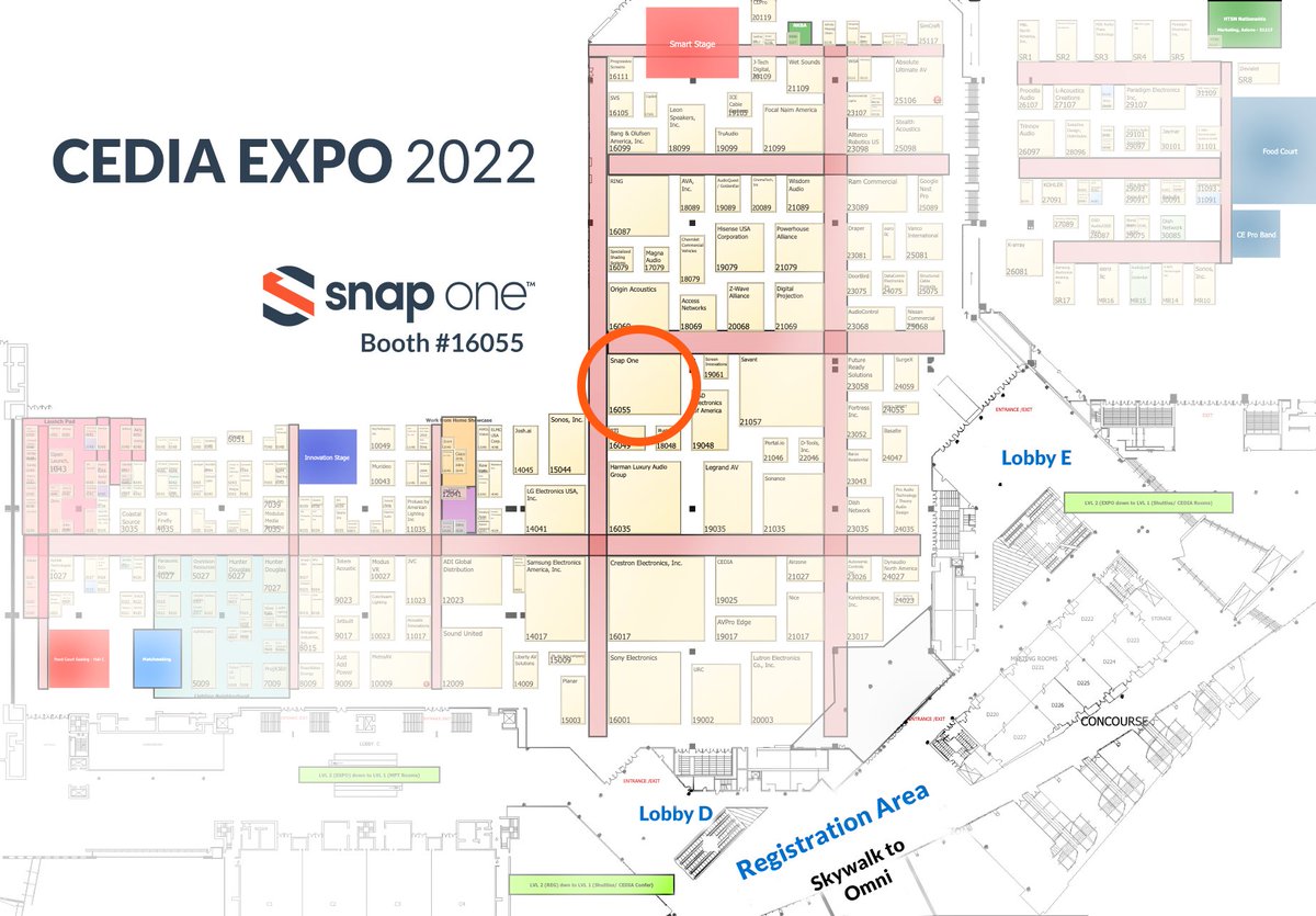 Snap_One_'s tweet photo. Find us at #CEDIA. Snap One booth #16055.
#CEDIAexpo #CEDIA2022 #snapone #avtweeps #proav #smarthomepros https://t.co/fFUae5PTNG