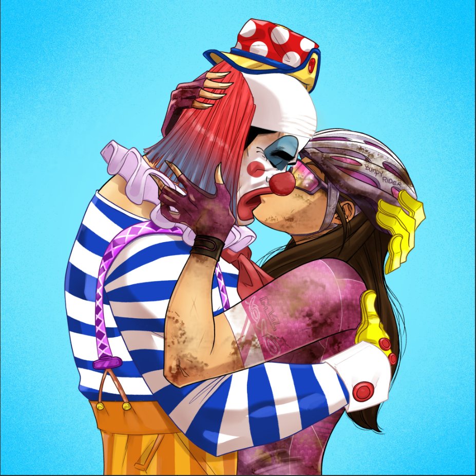 xoxonft_io's tweet photo. Quadruple Bounty ends here!
Winner is @innertruthheals, (we think she's a bounty hunter in real life!)
The reveal:
Calvin &amp; Kate = Clown &amp; Cyclist
Natan &amp; Elena = Anatomy &amp; Atlanteans
Joey &amp; Eva = Ninja &amp; Elf
Jermie &amp; Jenifer = Jennie &amp; Gun
1> https://t.co/IezyMFSIWu