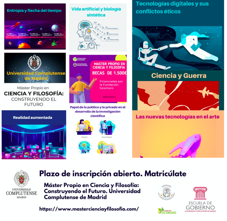 F_Sicomoro's tweet photo. Ultimos días de inscripción a @PropioUcm, #Master pionero en España, ideal para profesionales del ámbito de la #ciencia y la #tecnologia  interesados en completar sus competencias con el enfoque transversal  que ofrece la #Filosofia. @FiloLab_UGR
https://t.co/jqeZHa0LyE https://t.co/VMgv6XNVRN