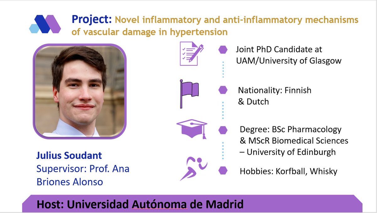 EuMindshift's tweet photo. A warm welcome to ESR14 from 
@EuMindshift
, @juliussoudant, from @UAM_Madrid
 works under Prof. Ana Briones-Alonso's supervision. https://t.co/bjKaq2qiQV