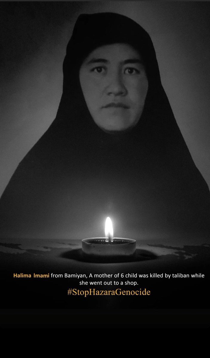 NasEli92's tweet photo. من #حلیمه_امامی هستم، مرا چرا کشتید؟
#HazaraGenocideMemorialDay https://t.co/h96AuaUh1W