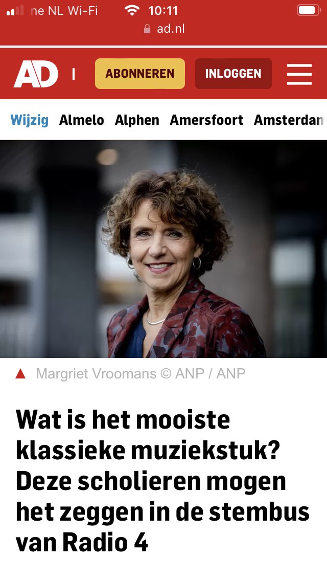 As vrijdag om 10 uur op uitnodiging van Vonk in Waddinxveen: de stembus. Luister dan op <a href="/NPORadio4/">NPO Radio 4</a> naar de kinderen van de TheoThijssen. En hun keuze voor een klassiek stuk.