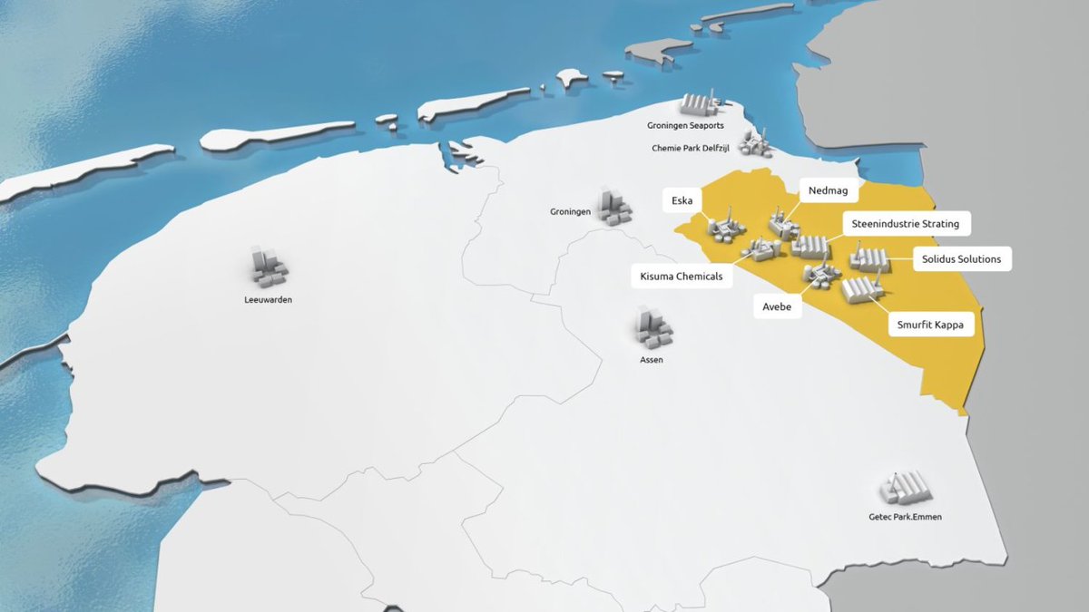 Lees hoe samenwerken in het Industriecluster Oost-Groningen deze zeven bedrijven helpt met alle uitdagingen rondom Co2 neutraal worden. bit.ly/3DHR1y3 #energietransitie #duurzamer