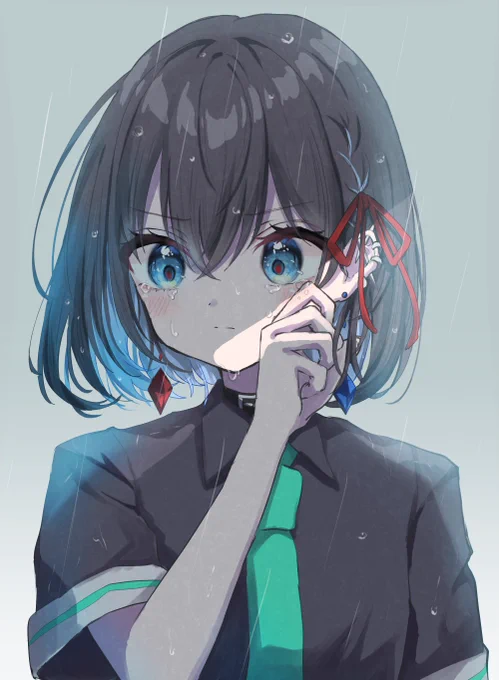 泣き顔練習#イラスト 