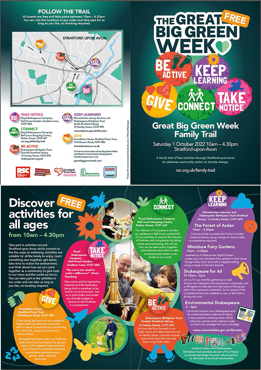 F0undationHouse's tweet photo. @FunPalaces is back! We have partnered up with the brilliant @TheRSC, @SBTeducation &amp; @warkslibraries to deliver this green-themed fantastic, FUN-FILLED, family trail around town. To find out more about each location visit: https://t.co/YKF2uGT4RN
https://t.co/Y3BidRGxm5 https://t.co/kKORQCB5kY