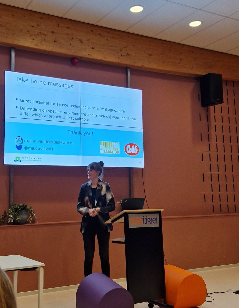 Excellentpresentation by <a href="/malouvdsluis/">Malou van der Sluis</a> on the potential of sensor technologies in animal agriculture #Imagen <a href="/WURanimal/">WUR Animal Sciences</a>