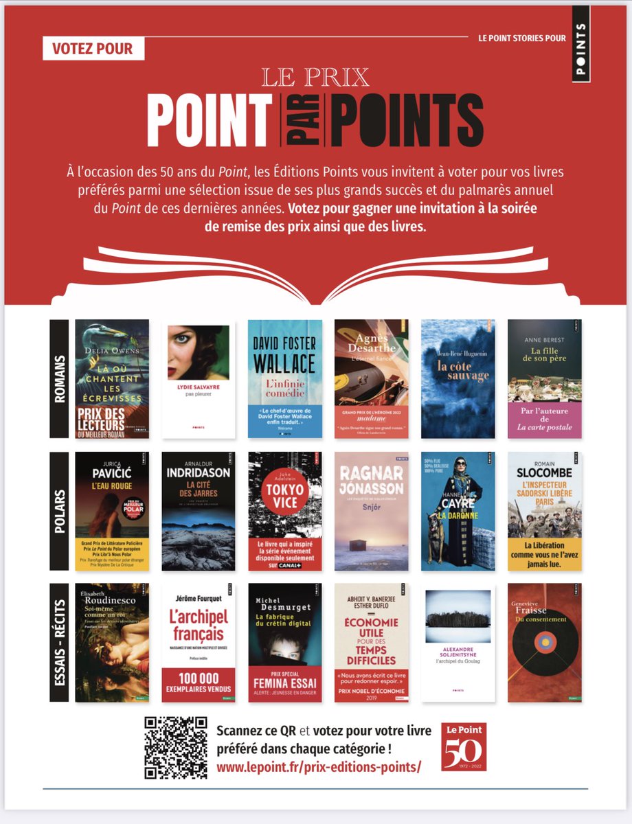 ragnarjo's tweet photo. Tellement heureux que mon premier roman « Snjór » soit sélectionné en si bonne compagnie comme l’un des meilleurs romans policiers de ces dernières années, à l’occasion des 50 ans du magazine Le Point ! 
Vous pouvez voter pour votre roman préféré ici : https://t.co/GuNPW5Cfjn https://t.co/aPNlSDxPrM