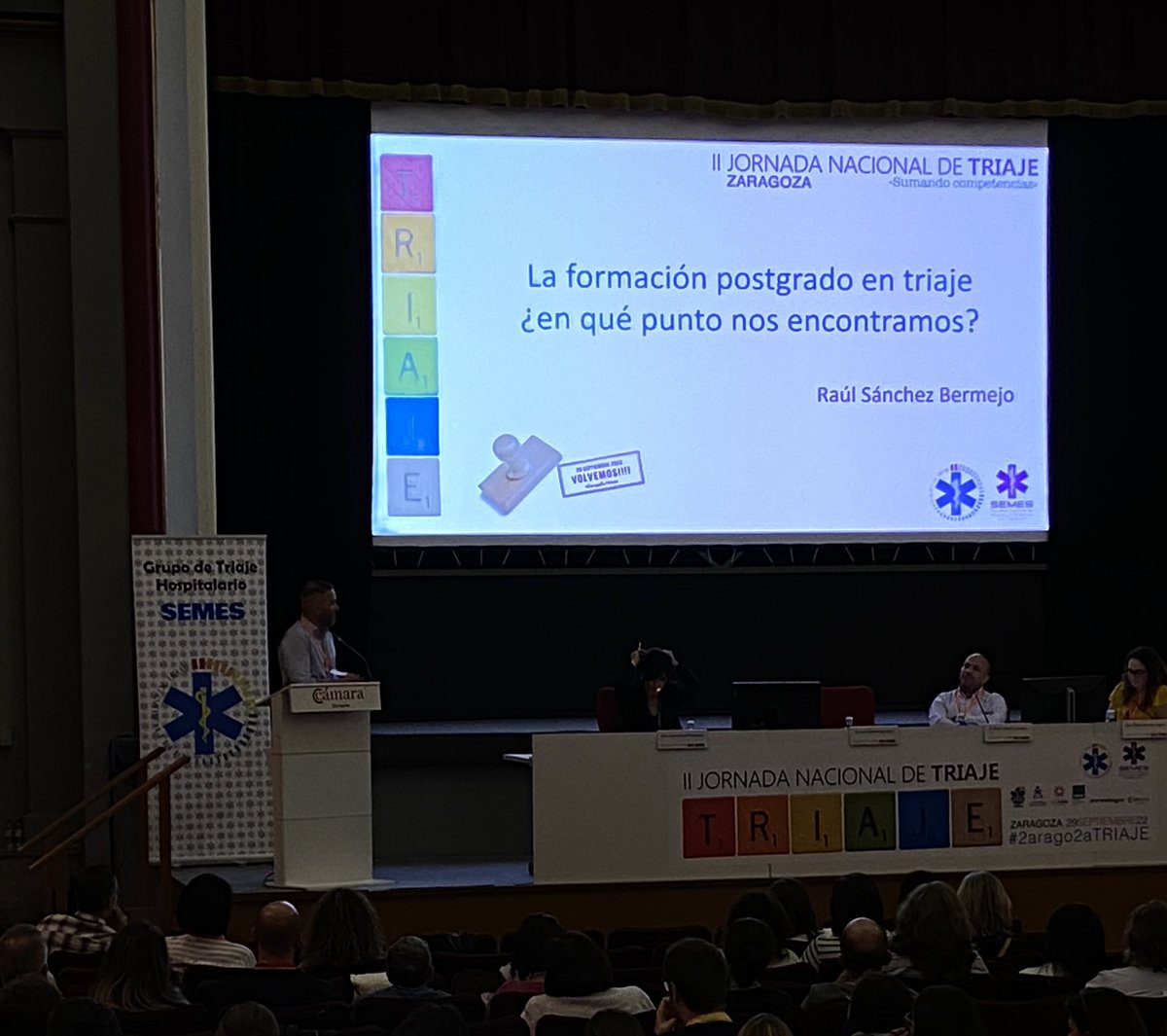 Turno para <a href="/raulsanchezberm/">Raul Sanchez Bermejo</a> que nos va a hablar sobre  la importancia de la “Formación postgrado en triaje” #2arago2aTRIAJE