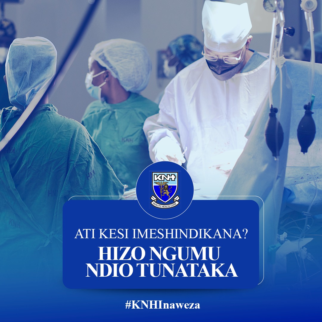 Time surgery ya conjoined twins ilipofika, health workers wa KNH walijitolea. Walikaa 23 hours kwa operation bila kugive up. At the same time, madaktari waliendelea kucomfort Ms Mukiri na kumpea hope. #KNHInaweza #KNHInakujali