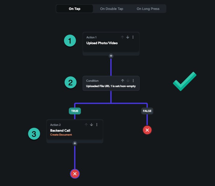 flutterflowtips's tweet image. Want to save the uploaded file/image to database right after user uploads it?

You need a condition, Check whether the uploader is empty or not, then you save it. Otherwise 50% you will save a NULL, when user just cancels the upload in the middle

#flutterflow #flutterflowtips